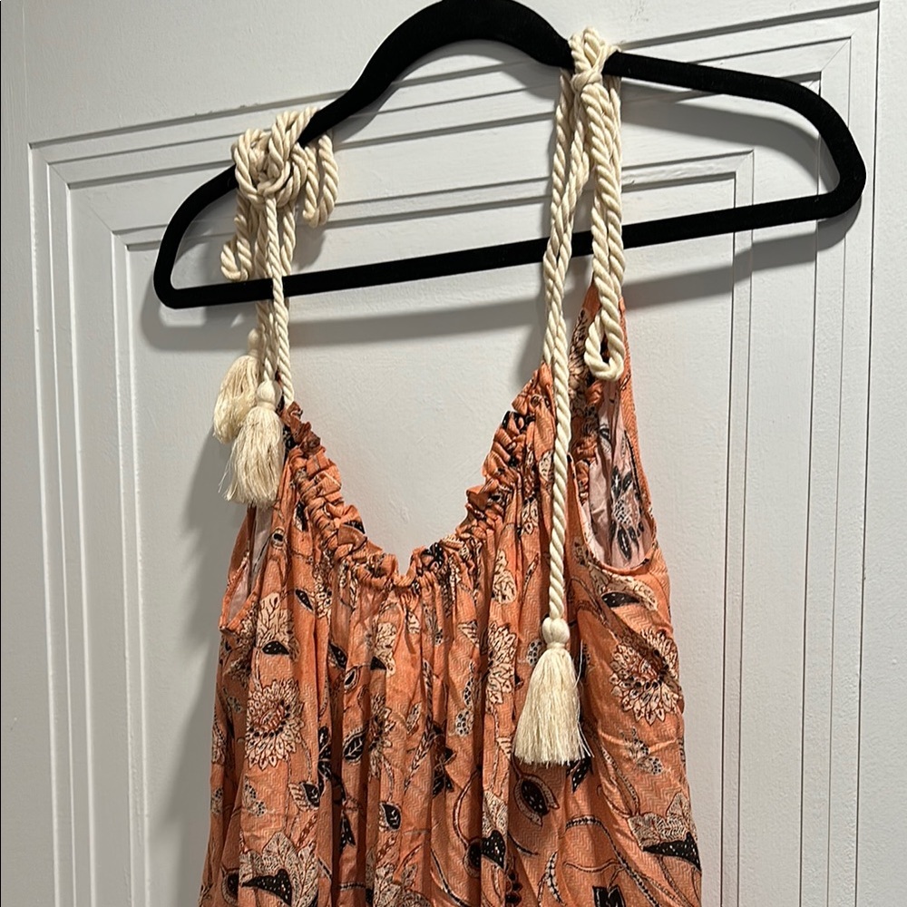 Ulla Johnson Terracotta and Black Patterned Dress - Picture 3 of 5